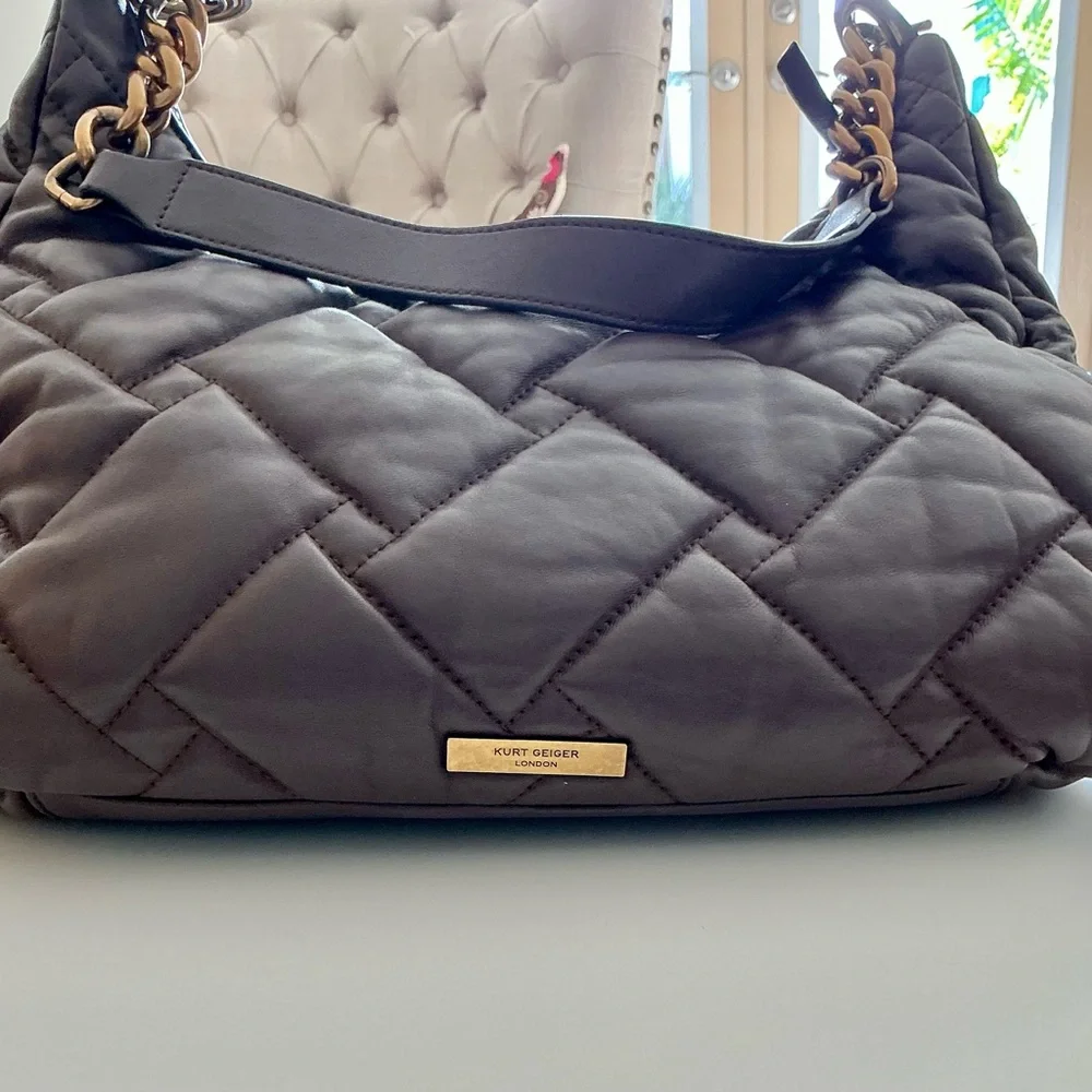 Kurt Geiger Large Kensington Leather Hobo - Picture 16 of 16